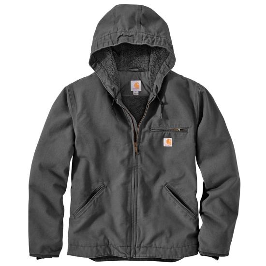 Carhartt Relaxed Fit Washed Duck Sherpa-Lined Jacket – 3 Warmest Rating ...